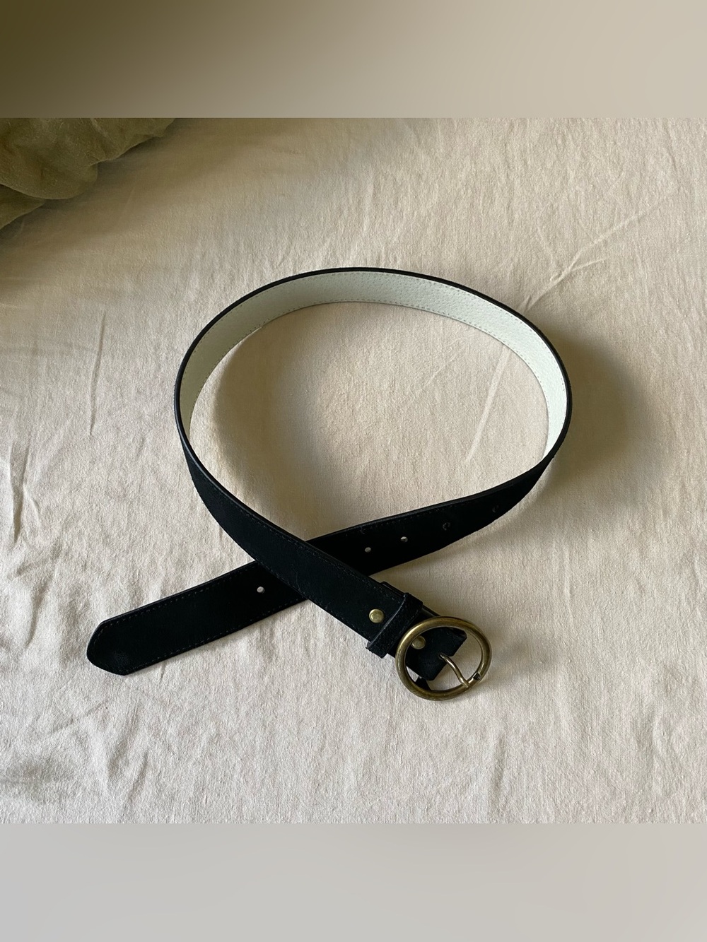 Genuine Suede Leather Belt